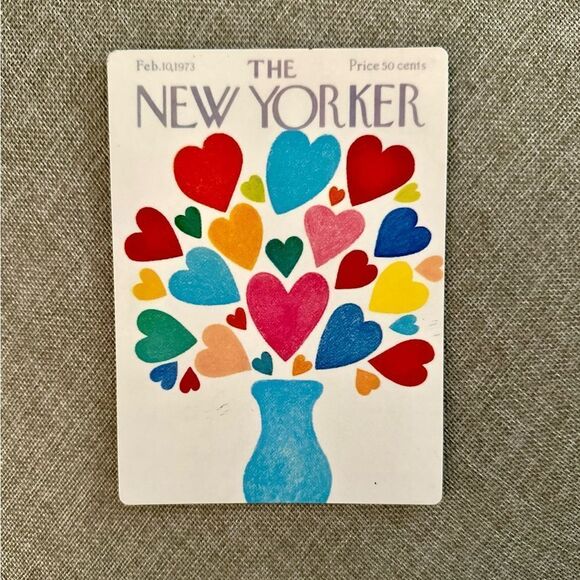 Vintage Valentine’s New Yorker 1973 Magnet - Picture 5 of 5